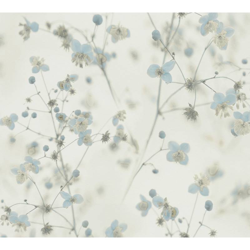 A.S. Création Vliestapete 'Pint Walls' Blumen blau/weiß 0,53 x 10,05 m von A.S. Création