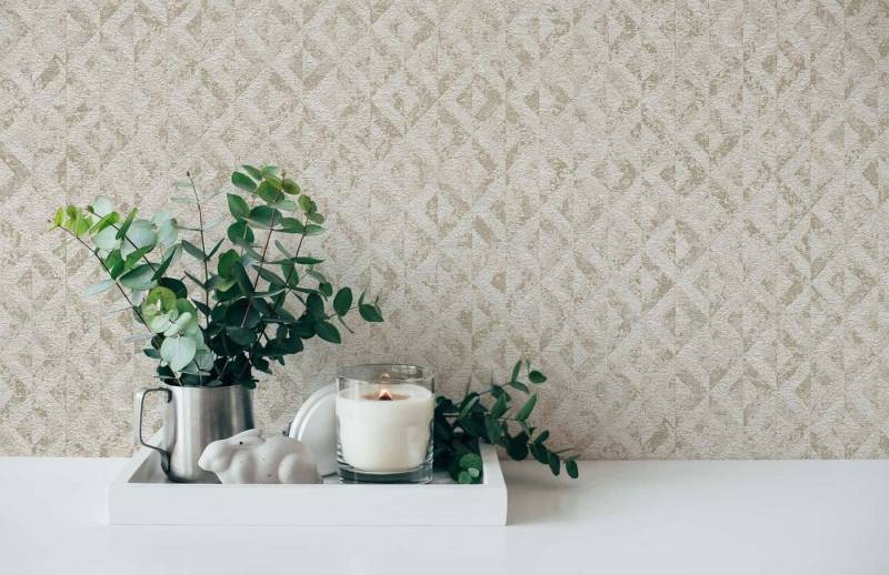 A.S. Création Vliestapete Rauten Muster Beton Optik Weiß Gold Metallic 39505-2 Jade AS Creation A.S. Création Vliestapete Rauten Muster Beton Optik Weiß Gold Metallic 39505-2 Jade AS Creation von A.S. Création