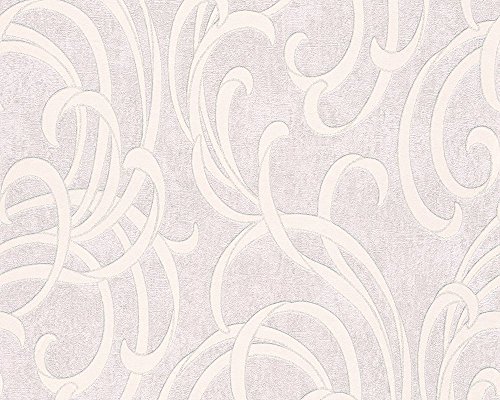 A.S. Création Tapete Soraya 10,05 m x 0,53 m grau metallic 305853 von A.S. Création