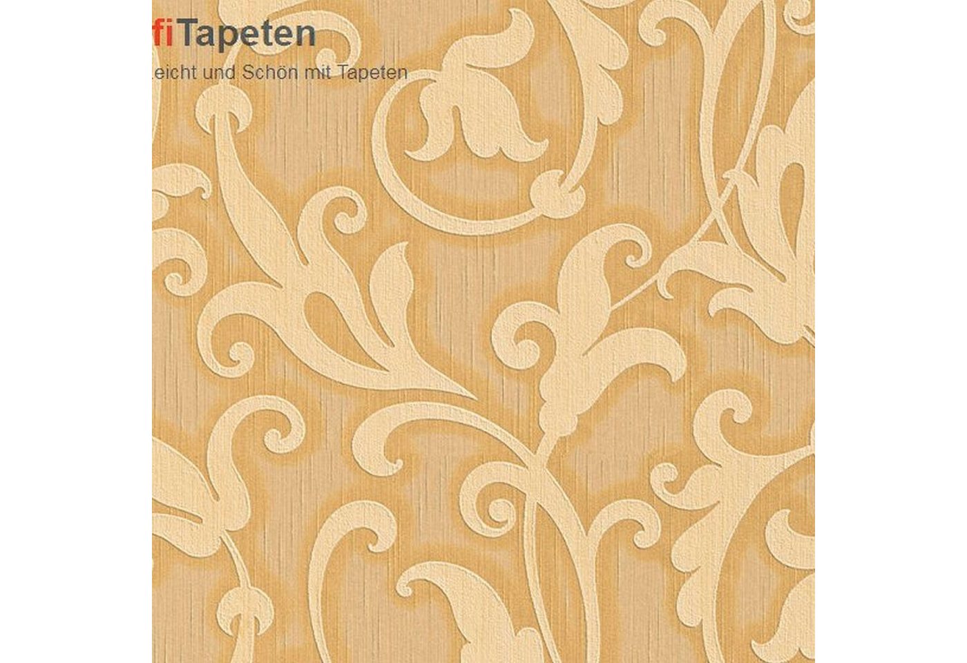 A.S. Création Vliestapete Tessuto, 954903, Blumenoptik, 0.53 x 10.05 m, Gelb von A.S. Création