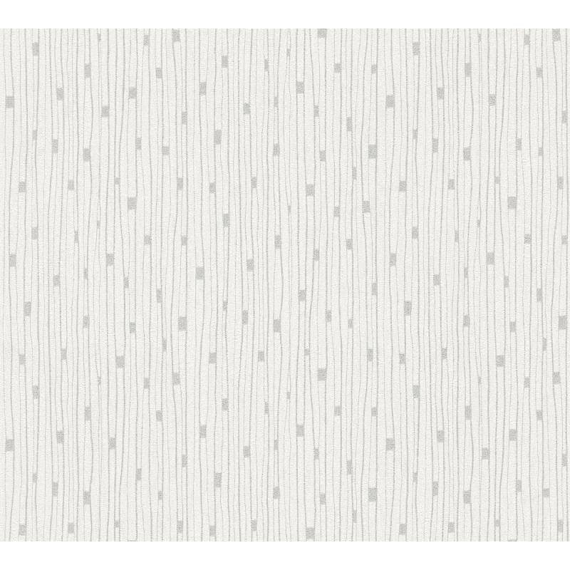 A.S. Création Vliestapete 'The BoS' Linien retro creme/grau 0,53 x 10,05 m von A.S. Création