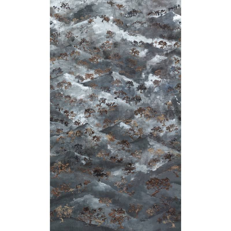 A.S. Création Vliestapete 'The Wall II' Berge Bäume grau 3-teilig 1,59 x 2,80 m von A.S. Création