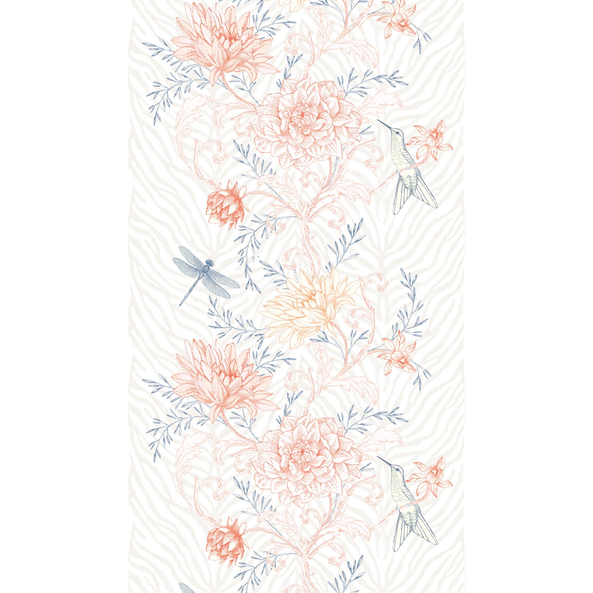 A.S. Création Vliestapete 'The Wall II' Blüten Tiere orange 3-teilig 1,59 x 2,80 m A.S. Création Vliestapete 'The Wall II' Blüten Tiere orange 3-teilig 1,59 x 2,80 m von A.S. Création
