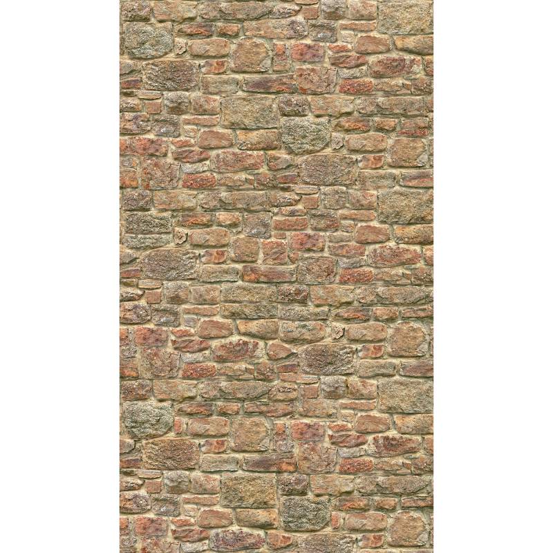 A.S. Création Vliestapete 'The Wall II' Stein Natur orange 3-teilig 1,59 x 2,80 m von A.S. Création