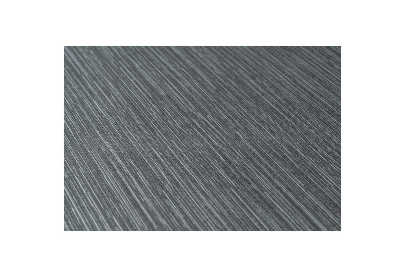 A.S. Création Vliestapete Villa, 375599, Einfarbig, 0.53 x 10.05 m, Silber, Schwarz von A.S. Création