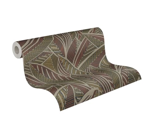 A.S. Création Vliestapete mit Blättern - hochwertige Tapete Floral 399331 in Braun, Gelb, Rot, Schwarz - Tapete Vlies Blätter Muster - Made in Germany A.S. Création Vliestapete mit Blättern - hochwertige Tapete Floral 399331 in Braun, Gelb, Rot, Schwarz - Tapete Vlies Blätter Muster - Made in Germany von A.S. Création