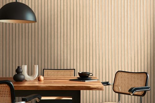 A.S. Création Vliestapete mit Wandpaneelmotiv mit Metallic-Effekt 0,53 x 10,05 m – Beige Braun Gold Metallic – Tapete in Holzoptik Made in Germany – 786651 A.S. Création Vliestapete mit Wandpaneelmotiv mit Metallic-Effekt 0,53 x 10,05 m – Beige Braun Gold Metallic – Tapete in Holzoptik Made in Germany – 786651 von A.S. Création