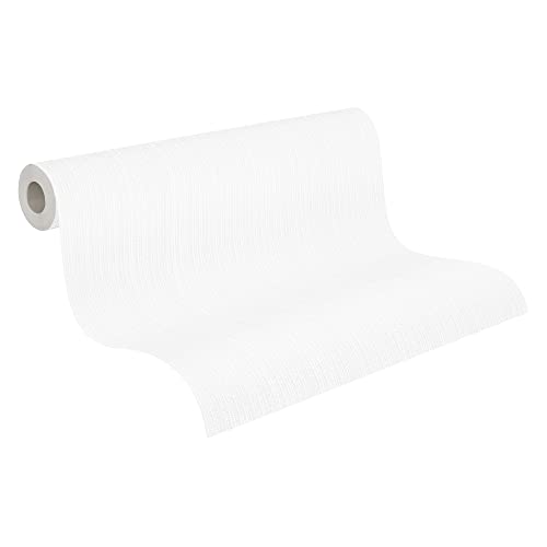 A.S. Création überstreichbare Vliestapete Meistervlies 2020 Tapete 25,00 m x 1,06 m weiß überstreichbar Made in Germany 932419 9324-19 von A.S. Création
