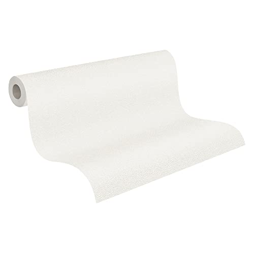 A.S. Création überstreichbare Vliestapete Meistervlies Tapete 25,00 m x 1,06 m weiß Made in Germany 574718 5747-18 von A.S. Création