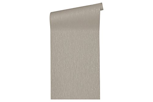 Architects Paper PVC-freie Vliestapete Alpha Tapete gestreift 10,05 m x 0,53 m braun metallic Made in Germany 333281 33328-1 von Architects Paper