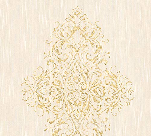 Architects Paper Textiltapete Luxury wallpaper Tapete mit Ornamenten barock 10,05 m x 0,53 m beige metallic Made in Germany 319452 31945-2 Architects Paper Textiltapete Luxury wallpaper Tapete mit Ornamenten barock 10,05 m x 0,53 m beige metallic Made in Germany 319452 31945-2 von A.S. Création