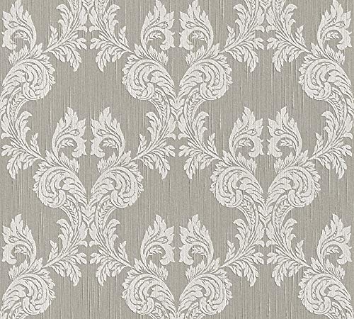 A.S. Création Architects Paper Textiltapete Tessuto Tapete mit Ornamenten barock 10,05 m x 0,53 m beige grau Made in Germany 956306 95630-6 A.S. Création Architects Paper Textiltapete Tessuto Tapete mit Ornamenten barock 10,05 m x 0,53 m beige grau Made in Germany 956306 95630-6 von A.S. Création