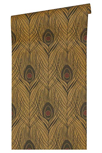 A.S. Création Architects Paper Vliestapete Absolutely Chic Tapete mit Pfauen Feder 10,05 m x 0,53 m metallic braun schwarz Made in Germany 369718 36971-8 A.S. Création Architects Paper Vliestapete Absolutely Chic Tapete mit Pfauen Feder 10,05 m x 0,53 m metallic braun schwarz Made in Germany 369718 36971-8 von A.S. Création