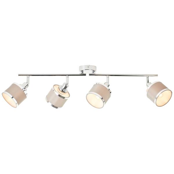 Deckenleuchte 21.9 x 10 x 85.7 cm Grau Metall Deckenlampe Zylindrisch Textil ... von A.S. Creation