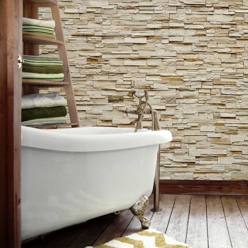 home24 Fototapete Fine Stone Wall Stein 3 x 2cm von home24