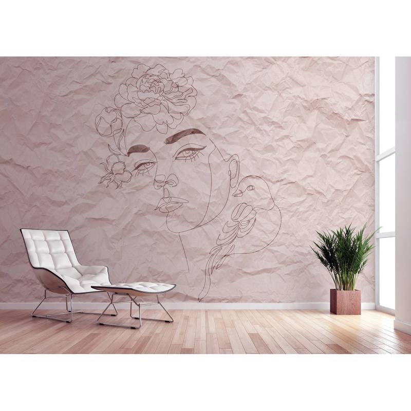 home24 Fototapete Paper Face I 4 x 2cm Vlies matt von home24