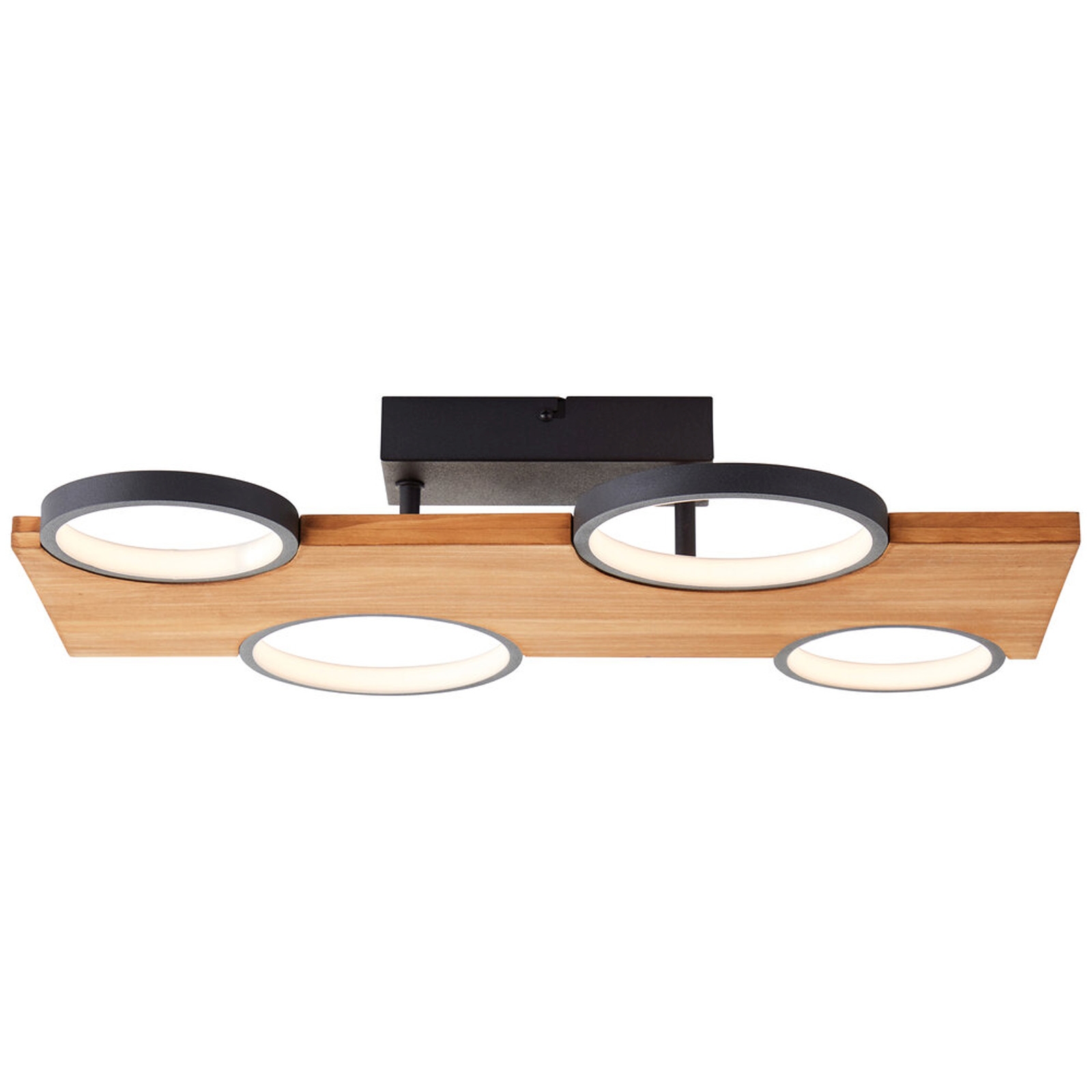 LED Deckenleuchte 10.2 x 34.6 x 55 cm Braun Holz Deckenlampe Modern Lichtfarbe: Warmweiß dimmbar LED Deckenleuchte 10.2 x 34.6 x 55 cm Braun Holz Deckenlampe Modern Lichtfarbe: Warmweiß dimmbar von A.S. Creation