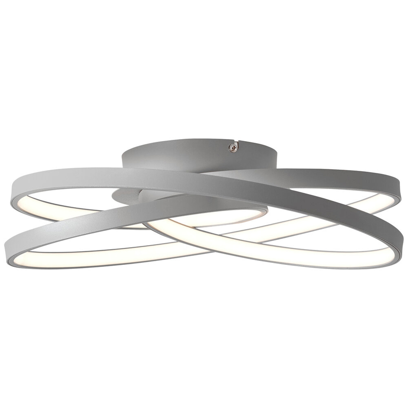 LED Deckenleuchte 11.5 x 39.5 cm Grau Metall Deckenlampe Rund Modern Basic Lichtfarbe: Warmweiß LED Deckenleuchte 11.5 x 39.5 cm Grau Metall Deckenlampe Rund Modern Basic Lichtfarbe: Warmweiß von A.S. Creation