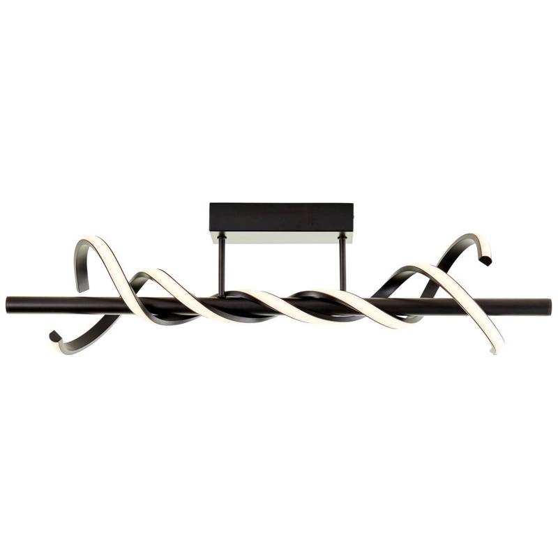 LED Deckenleuchte 20 x 18 x 75.5 cm Schwarz Kunststoff Deckenlampe Lichtfarbe: Warmweiß dimmbar von A.S. Creation