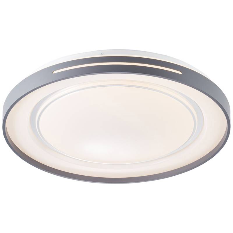 LED Deckenleuchte 6.5 x 48.5 cm Grau Kunststoff Deckenlampe Modern Lichtfarbe: Variabel dimmbar LED Deckenleuchte 6.5 x 48.5 cm Grau Kunststoff Deckenlampe Modern Lichtfarbe: Variabel dimmbar von A.S. Creation