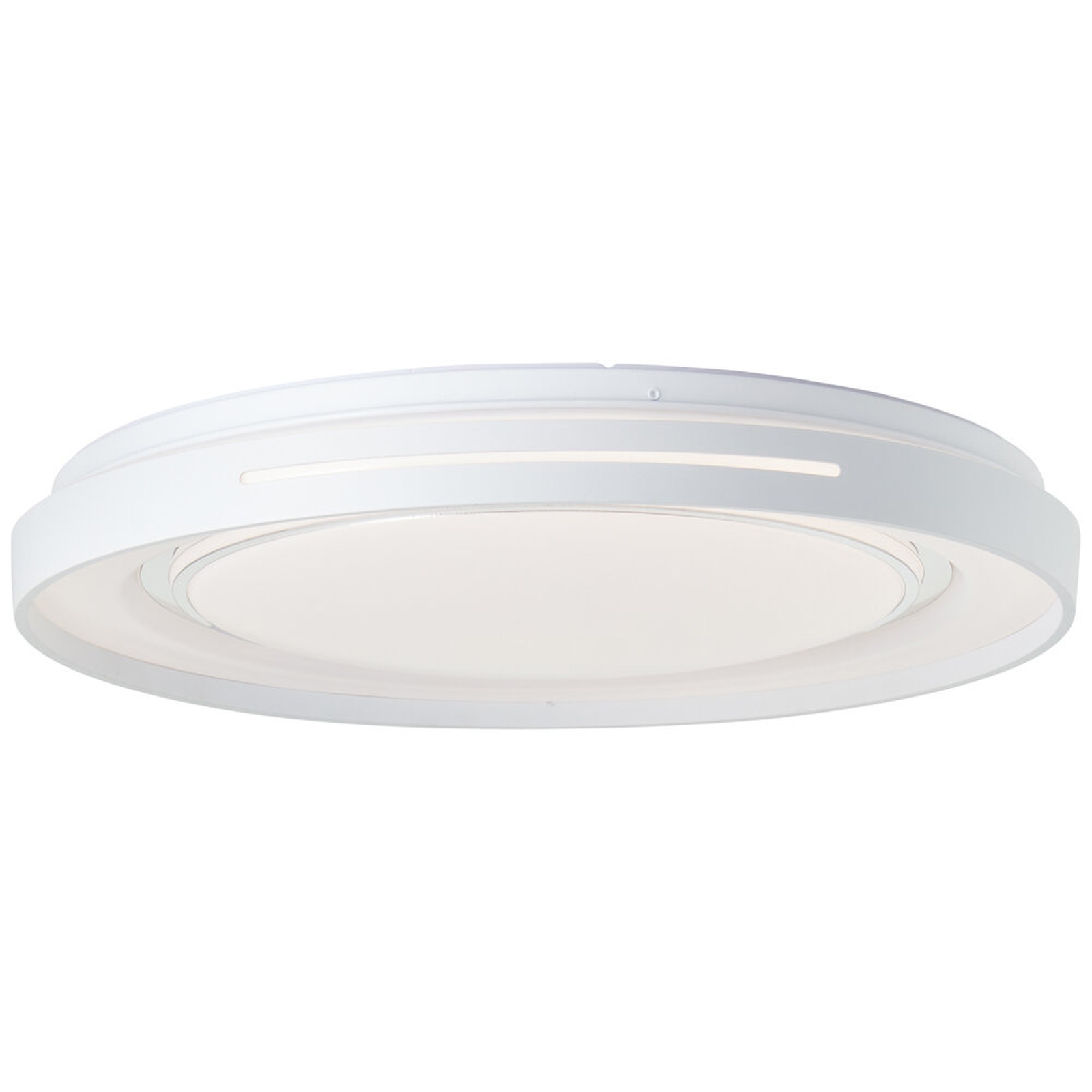 LED Deckenleuchte 6.5 x 48.5 cm Metallic Kunststoff Deckenlampe Lichtfarbe: Variabel dimmbar LED Deckenleuchte 6.5 x 48.5 cm Metallic Kunststoff Deckenlampe Lichtfarbe: Variabel dimmbar von A.S. Creation