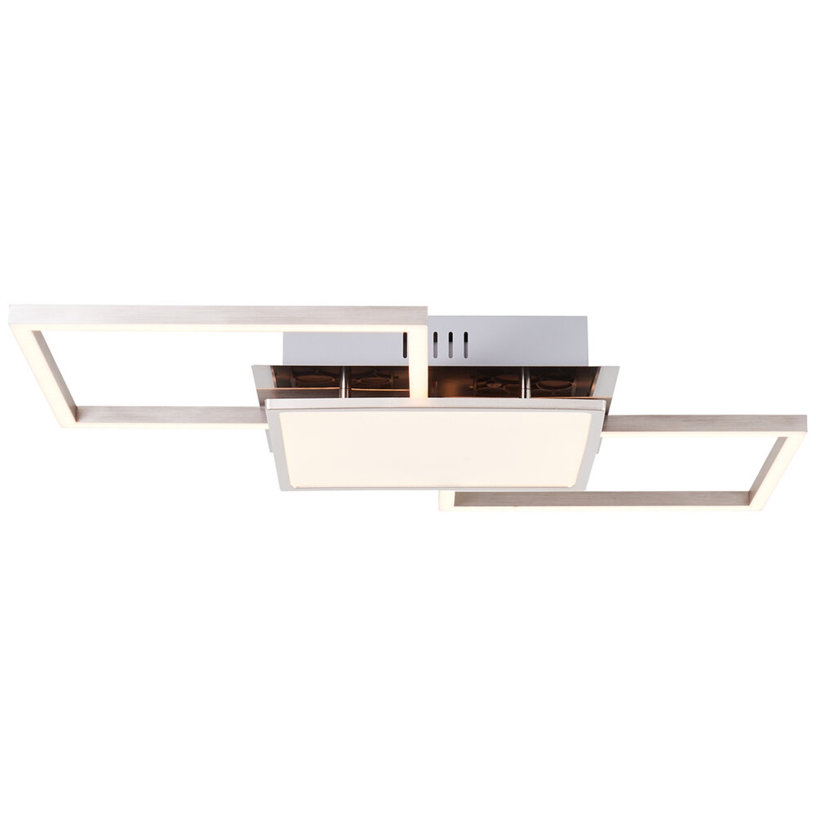 LED Deckenleuchte 7 x 51 x 51 cm Metallic Metall Deckenlampe Modern Lichtfarbe: Warmweiß dimmbar LED Deckenleuchte 7 x 51 x 51 cm Metallic Metall Deckenlampe Modern Lichtfarbe: Warmweiß dimmbar von A.S. Creation