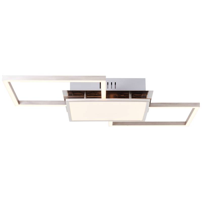 LED Deckenleuchte 7 x 51 x 51 cm Metallic Metall Deckenlampe Modern Lichtfarbe: Warmweiß dimmbar LED Deckenleuchte 7 x 51 x 51 cm Metallic Metall Deckenlampe Modern Lichtfarbe: Warmweiß dimmbar von A.S. Creation