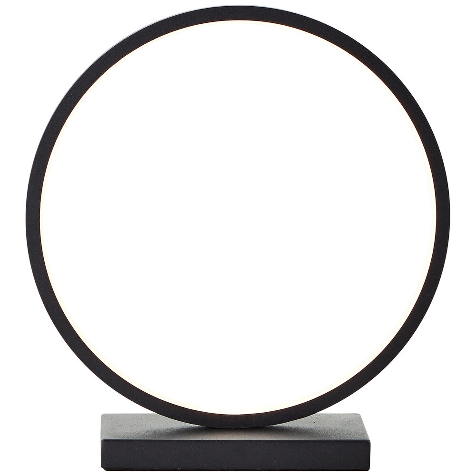 LED Tischleuchte 27.8 x 25.8 x 8.5 cm Schwarz Metall Tischlampe Modern Basic Lichtfarbe: Warmweiß von A.S. Creation