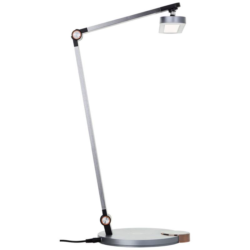 LED Tischleuchte 40 x 18.7 x 51.8 cm Grau Metall Tischlampe Basic Lichtfarbe: Variabel dimmbar von A.S. Creation