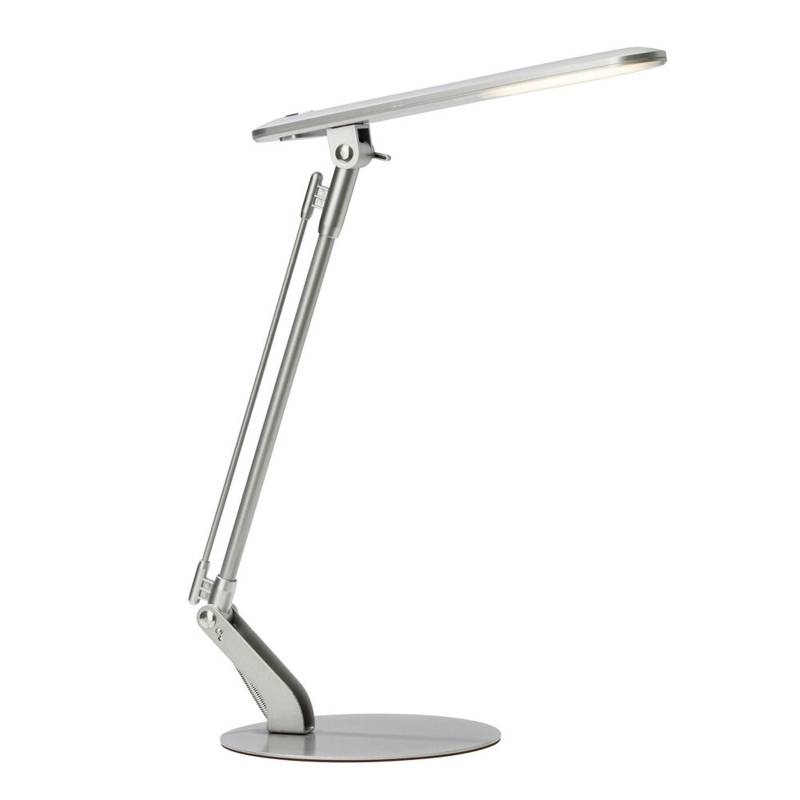 LED Tischleuchte 46 x 60 x 20 cm Grau Metall Tischlampe Oval Basic Lichtfarbe: Neutralweiß von A.S. Creation