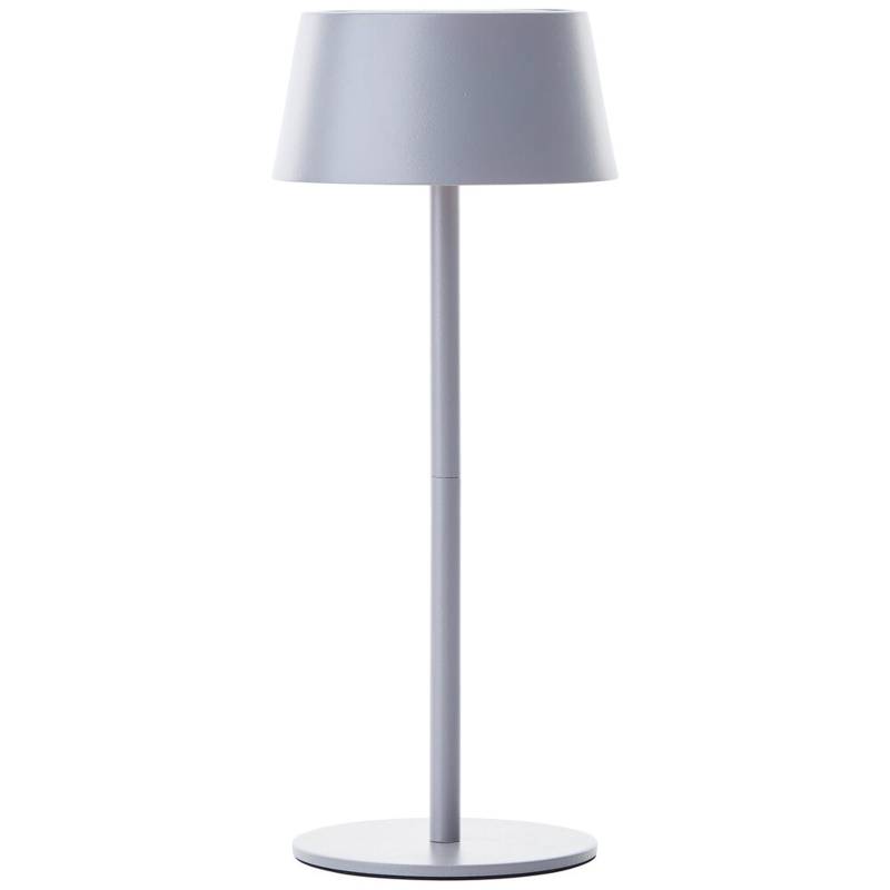 LED Tischleuchte cm Grau Metall Tischlampe Modern Basic Lichtfarbe: Warmweiß Harmonisch von A.S. Creation