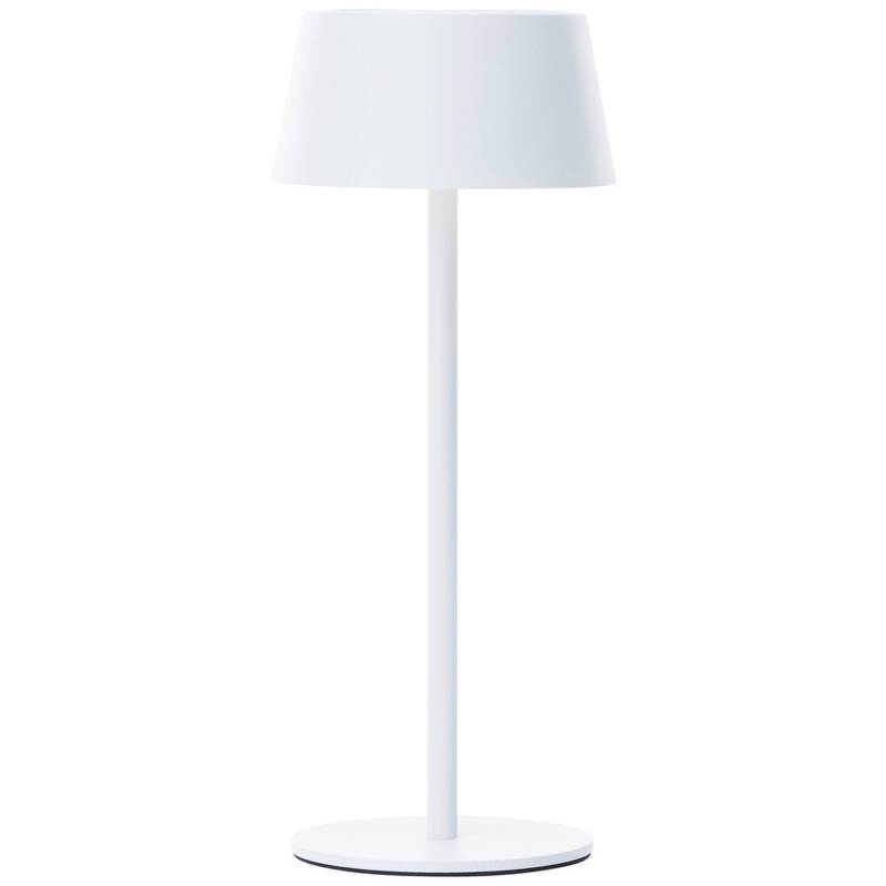 LED Tischleuchte cm Weiss Metall Tischlampe Modern Basic Lichtfarbe: Warmweiß Harmonisch von A.S. Creation
