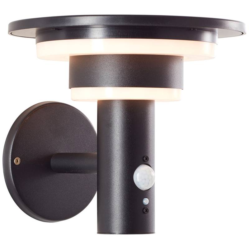 LED Wandleuchte 18.5 x 21 x 21.3 cm Schwarz Metall Wandlampe Modern Lichtfarbe: Warmweiß dimmbar von A.S. Creation