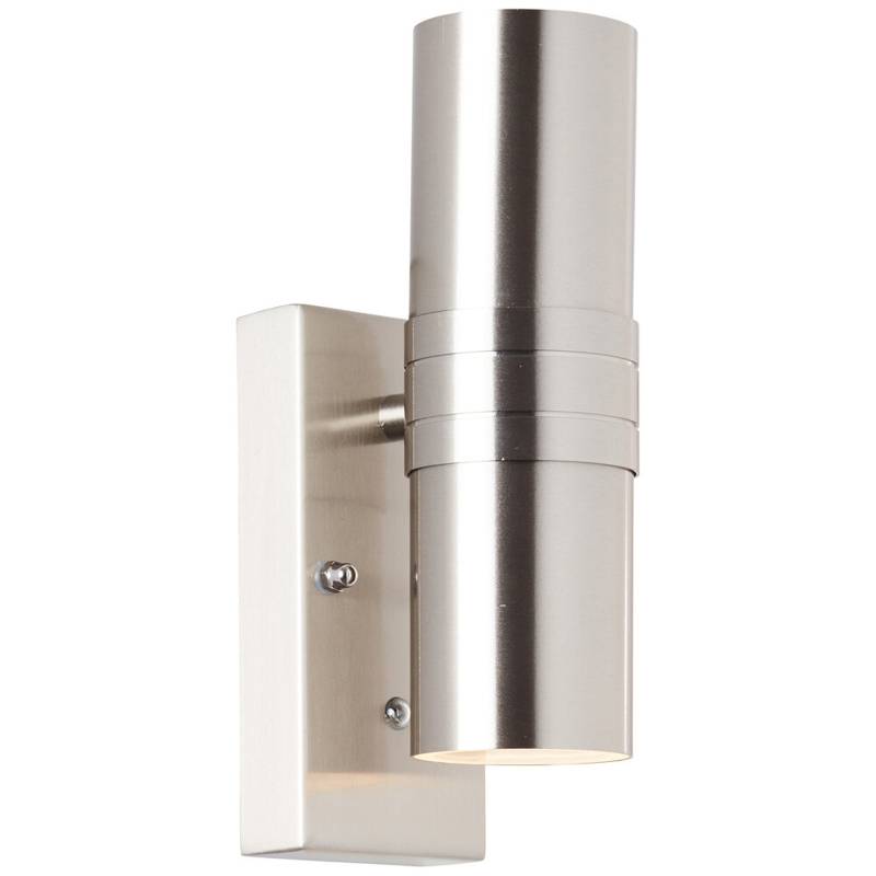 LED Wandleuchte 21.5 x 10.8 x 7 cm Silber Metall Wandlampe Zylindrisch Modern Lichtfarbe: Warmweiß von A.S. Creation
