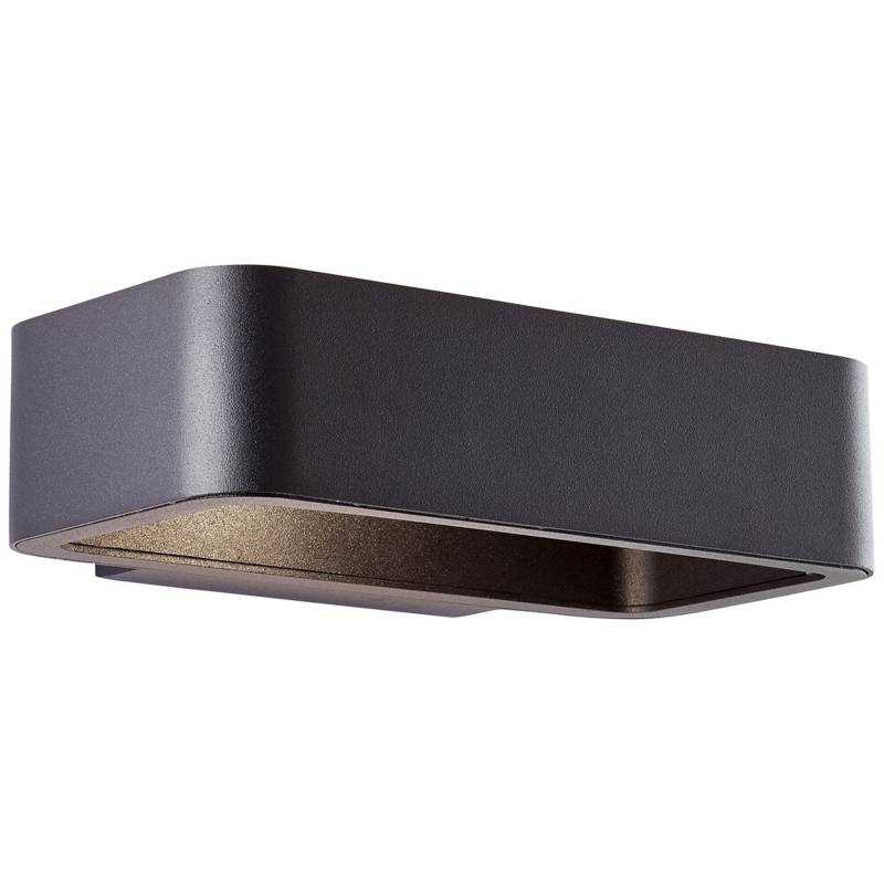 LED Wandleuchte 5.5 x 13.1 x 22 cm Schwarz Metall Wandlampe Modern Lichtfarbe: Warmweiß Harmonisch von A.S. Creation