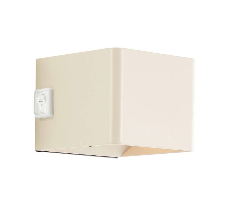 LED Wandleuchte 8 x 10.1 x 10.3 cm Beige Kunststoff Wandlampe Modern Harmonisch von A.S. Creation