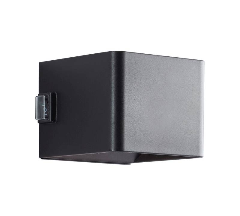 LED Wandleuchte 8 x 10.1 x 10.3 cm Schwarz Kunststoff Wandlampe Modern Harmonisch von A.S. Creation