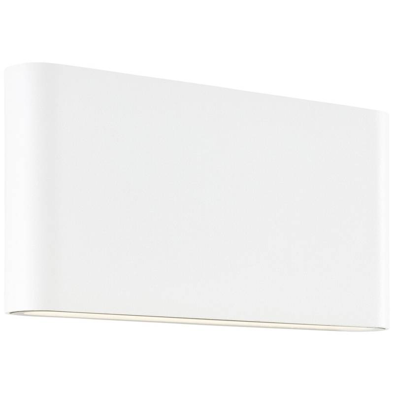 LED Wandleuchte 9 x 2.9 x 17.5 cm Weiss Glas Wandlampe Modern Lichtfarbe: Warmweiß Harmonisch von A.S. Creation