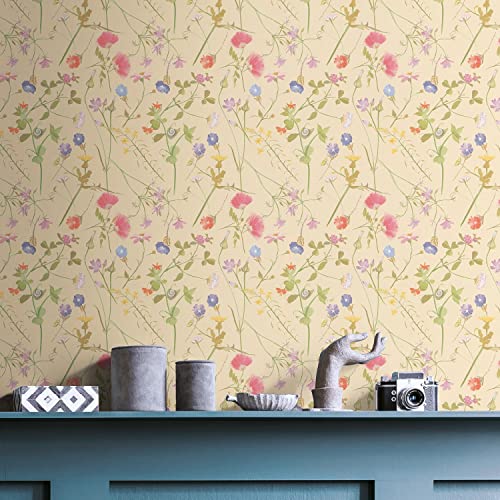 Livingwalls Tapete Blumen Gelb Bunt House of Turnowsky 389013 - Vliestapete Floral - 10,05m x 0,53m - Made in Germany Livingwalls Tapete Blumen Gelb Bunt House of Turnowsky 389013 - Vliestapete Floral - 10,05m x 0,53m - Made in Germany von A.S. Création