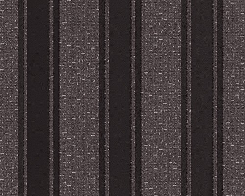 Livingwalls Versace Streifen-Tapete Schwarz Silber Grau - Luxus Design-Tapete gestreift leicht glänzend Mustertapete Vliestapete 10,05 m x 0,70 m - Made in Germany Livingwalls Versace Streifen-Tapete Schwarz Silber Grau - Luxus Design-Tapete gestreift leicht glänzend Mustertapete Vliestapete 10,05 m x 0,70 m - Made in Germany von A.S. Création