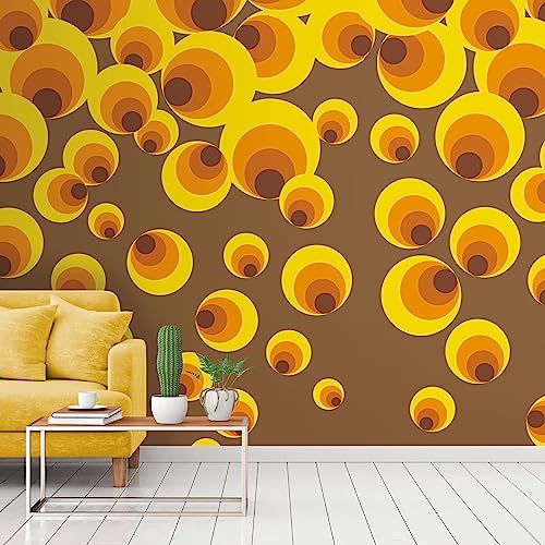 Livingwalls Vliestapete - Retro Tapete in Orange, Braun und Gelb - Wandtapete für verschiedene Räume - Wandbild XXL 2,80 m x 1,59 m von A.S. Création