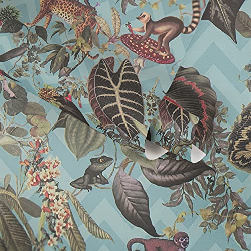 Michalsky Living Dschungeltapete Change is good tropische Tapete Jungle Joy Vliestapete blau bunt grün matt glatt 379904 Michalsky Living Dschungeltapete Change is good tropische Tapete Jungle Joy Vliestapete blau bunt grün matt glatt 379904 von A.S. Création