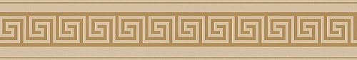 Moderne Bordüre Selbstklebend Beige Gold Mäander Metallic A.S. Création 383938 5,00 m x 0,10 m Made in Germany von A.S. Création