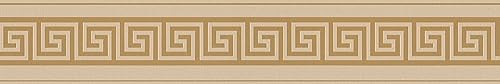 Moderne Bordüre Selbstklebend Beige Gold Mäander Metallic A.S. Création 383938 5,00 m x 0,10 m Made in Germany von A.S. Création