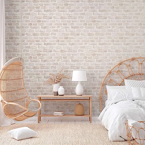 A.S. Création Nachhaltige Naturstein Tapete - Natural Living 386373 - Vliestapete Steinoptik Beige - 10,05x0,53m Made in Germany von A.S. Création