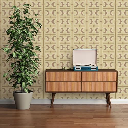 A.S. Création Retro-Tapete 70er Jahre 0,53 x 8,5 m -Tapete-Vintage Grafik-Muster in Braun, Grün - Vliestapete Retro Chic Made in Germany - 395333 von A.S. Création