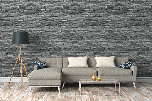 A.S. Création Selbstklebende Tapete Steinoptik Grau Schwarz The Wallcover 385891 3D 8,40x0,53m Made in Germany A.S. Création Selbstklebende Tapete Steinoptik Grau Schwarz The Wallcover 385891 3D 8,40x0,53m Made in Germany von A.S. Création