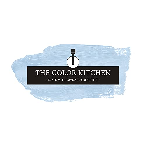 THE COLOR KITCHEN helle Wandfarbe - Malerfarbe für Wohnzimmer und Schlafzimmer - matte Innenfarbe in Blau - 2,5l Deckfarbe in TCK3002 von Livingwalls