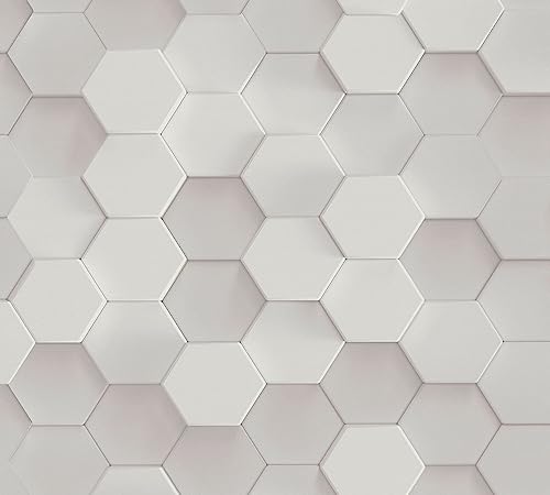 Tapete 3D Optik selbstklebend - geometrische Tapete grau silber - Tapete grafisch selbstklebend - 0,52 x 2,5m - Made in Germany von A.S. Création