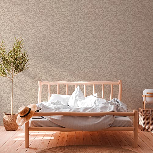 A.S. Création Tapete Floral Beige Terra 389242 - Vliestapete Pflanzen - 10,05 m x 0,53 m Made in Germany von A.S. Création